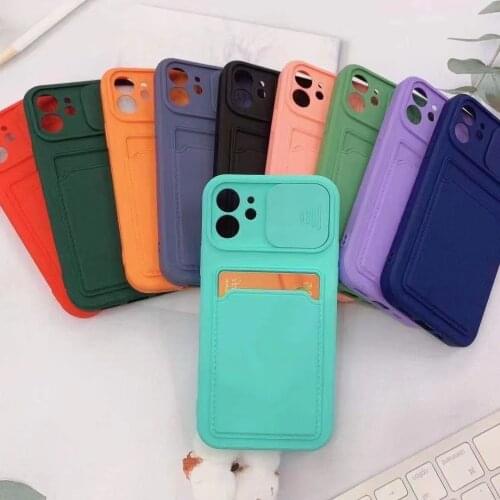 Camera Lens Protection Card Bag Phone Case For iPhone 12Mini 12Pro 11 Pro Max XR X XS Max 7 8 6S Plus SE2020 Card Bag Cover Hull