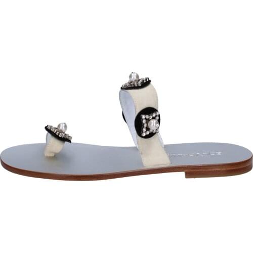 EDDY DANIELE sandals women suede beige