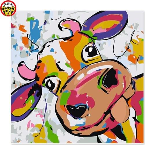 Painting by numbers art paint by number Color calf Draw on canvas Digital Painting Famous paintings Abstract painting Color guit