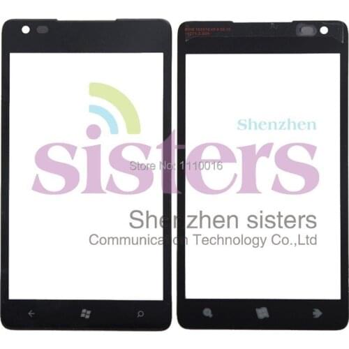 10Pcs/Lot New Black Glass Lens Replacement for Nokia Lumia 900, Free Shipping