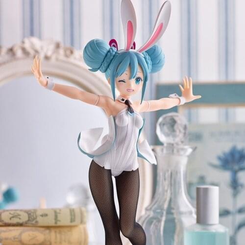30CM Styles Japan Anime kawaii Beautiful Girl Bunny Hatsune Miku Figures Toys Girls PVC Figure Model Toys Girl