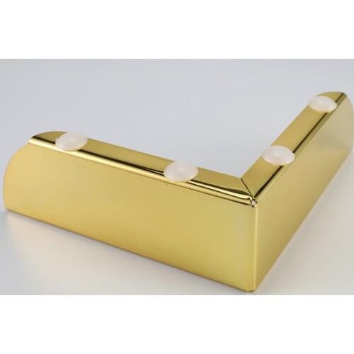 4pcs Heavy Load Bearing Furniture Legs Metal Cabinet Feet Chrome-Plated Triangle Sofa TV Cabinet Legs DIY Support Frame