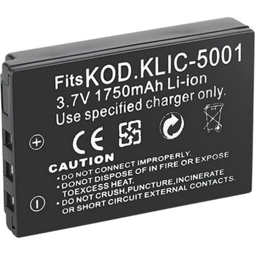 Battery Pack for Kodak KLIC-5001, KLIC5001 and Kodak Easyshare P712, P850, P880, Z7590, DX6490, DX7590 Zoom Digital Camera