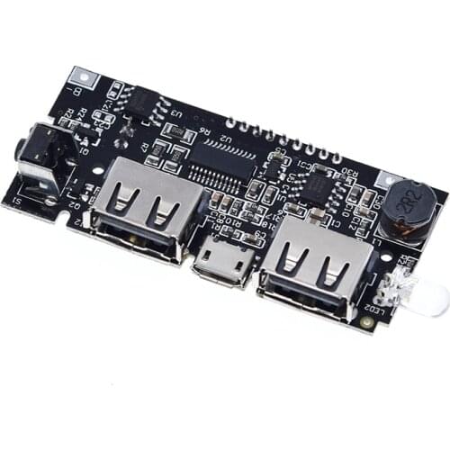 Automatic Protection! Dual USB 5V 1A 2.1A Mobile Power Bank 18650 Lithium Battery Charger Board Digital LCD Charging Module