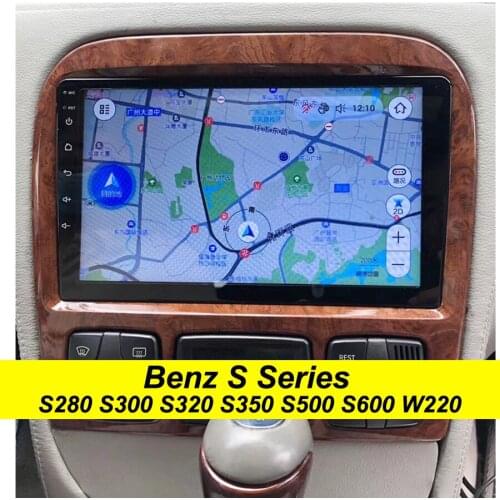 64GB Android 10.0 2Din Car Dvd Multimedia Player GPS For Benz S280 S300 S320 S350 S500 S600 W220 Navigation Stereo Head Unit