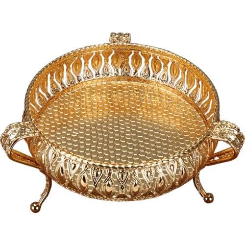 Household living room fruit plate European creative dry fruit plate storage plate simple and fashionable home decorations