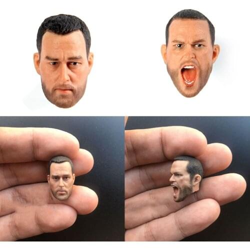 In Stock 1/12 Robert De Niro Head Sculpt US Male Head Carving Fit 6'' Action Figure Body