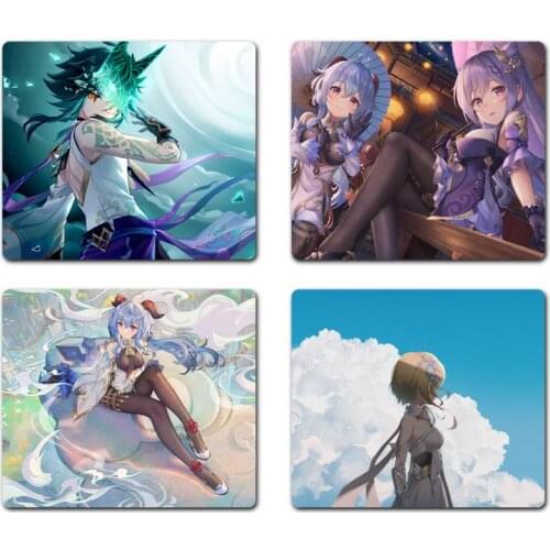 Genshin impact game Laptop Gaming Mice Mousepad Non slip Cushion Square Thickness 2mm