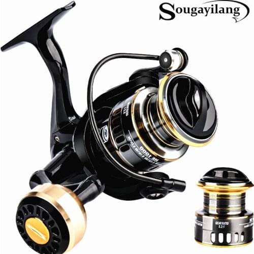 Sougayilang Fishing Reel 1000-3000 Drag 15kg Metal/EVA Ball Grip Spinning Reel Carp Reel Fishing Pesca for Saltwater Reel