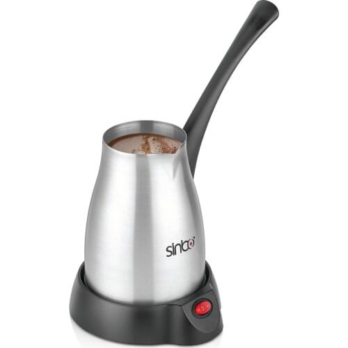 Sinbo stainless steel coffee machine Turkey coffee machine travel electric coffee pot boiled milk coffee kettle 5 Cup/0.4