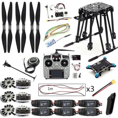 DIY Kit PIX4 Flight Control ZD850 Frame Kit M8N GPS Remote Control Radio Telemetry ESC Motor Props RC 6-Axle Drone F19833-D