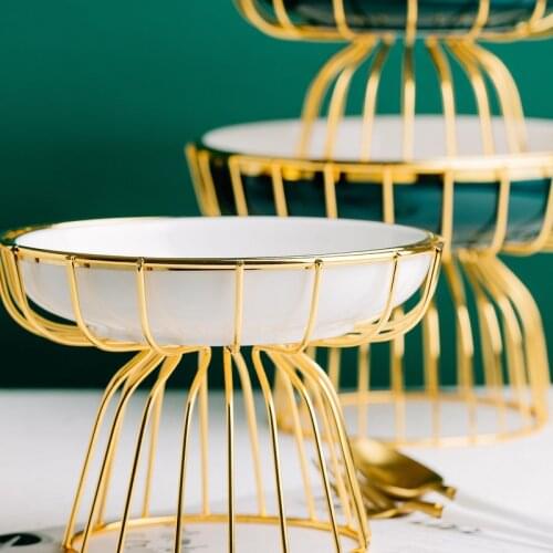 Fruit Plate Fruit Basket Nordic Style Living Room Creative Personality Snack Plate Net Red Fruit Pot Nordic Luxury Coffee Table