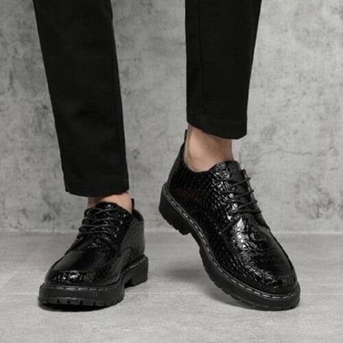 Leather shoes mens autumn breathable mens shoes Korean suits casual young British business suits small leather shoes