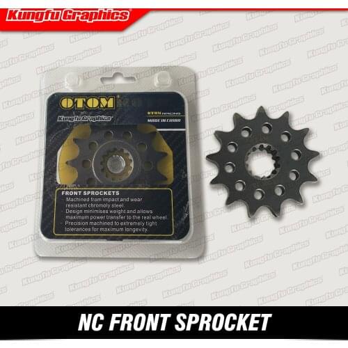 KUNGFU GRAPHICS Steel Sprocket Front 13 T for NC 250 300 (Fit Chain 520)