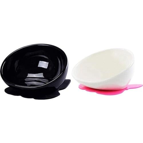 Dog Feeding Bowls,French Bulldog Yellow striped cat Ceramic Feeding Dishs For Cut Dog&Cat