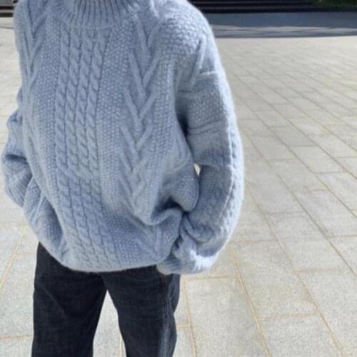 WEIHAOBANG 2021 New Autumn Winter Womens Solid Casual Knitting Sweater Ladys Long Sleeve Turtleneck Slim Knit Sweaters