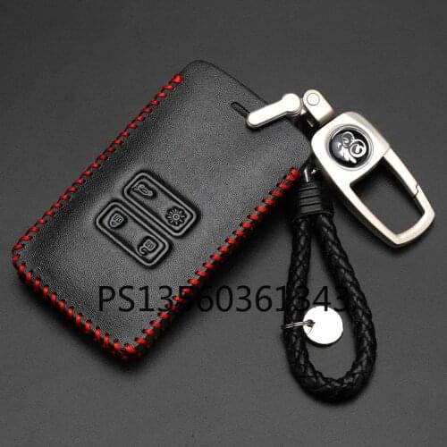 Suitable for Renault Koleo Kadjar car key cover leather shell buckle