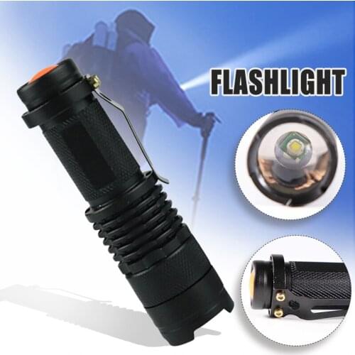 Mini Handheld Flashlight with Clip Portable Lighting Tools Emergency Gear for Outdoor Camping Fishing JS22
