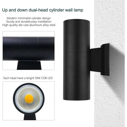 Modern residential style waterproof IP65 LED Wall washer lamp 6W 12W 18W 36W 48W COB Cree Chip outdoor led wall lights fixture
