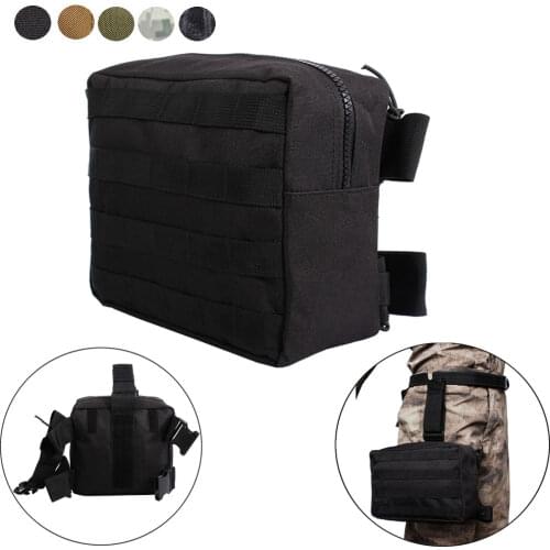 Tactical Molle Drop Leg Bag Utility Gadget EDC Pack Pouches Thigh Waist Belt Bag Outdoor Hiking Hunting Camping Storage Pouch