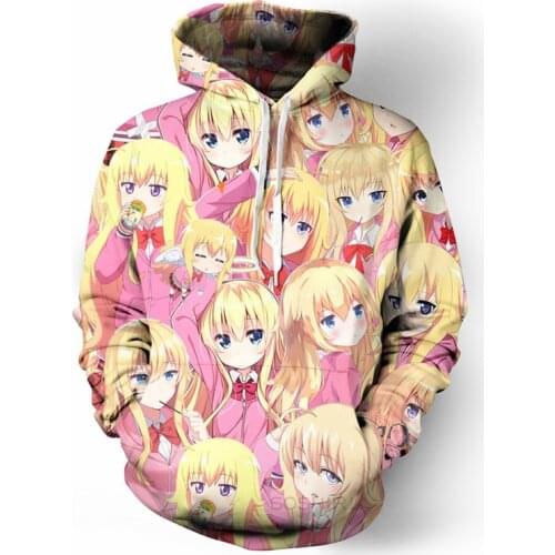 SOSHIRL Harajuku Anime Fans Hoodies Hipster Funny Cool Gabriel White Tenma Hoody Unisex Kawaii Dropout Streetwear Pullovers Tops