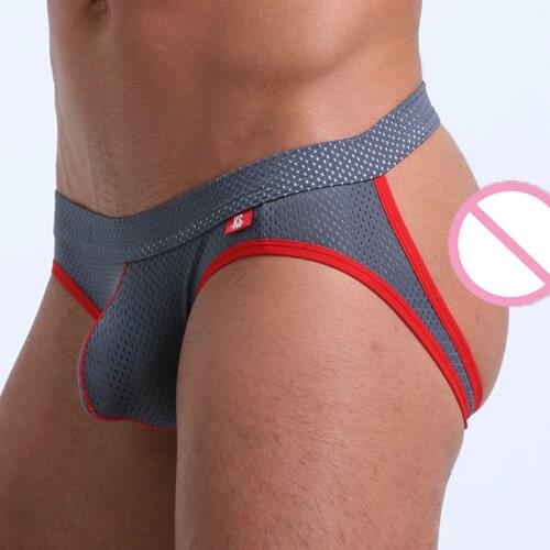 Sexy Gay Jockstrap Underwear Men Transparent String Homme Slip Sexy Erotic Homens Mens Thongs And G Strings Cueca Gay WJ