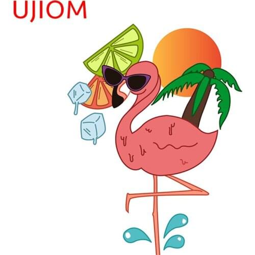 UJIOM Flamingo Party Sticker Bathroom Floor Decal Kids Rooms PVC Wall Stickers Home Decor Art Sticker Wall Decoration Poster