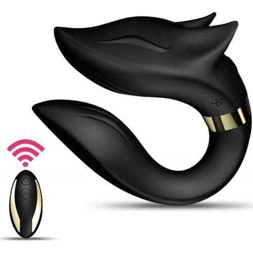 G Spot Wearable Vibrators Clitoral Vibrator C Shape Stimulator Adult Sex Toys with Remote Control for Women and Couples