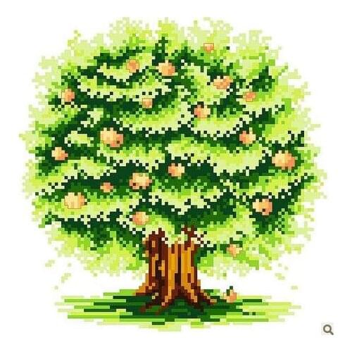 Embroidery Package Hot Sell Best Quality Cross Stitch Kits Tree Apple Free Shipping