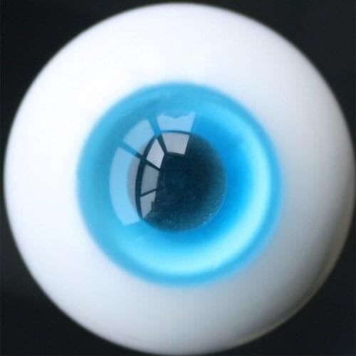 [wamami] 14mm Blue & Black Pupil For BJD Doll Dollfie Glass Eyes Outfit