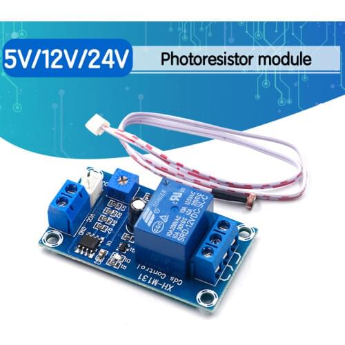 XH-M131 DC 5V 12V 24V 10A Light Control Switch Photoresistor Relay Module Detection Sensor brightness Automatic Control Module