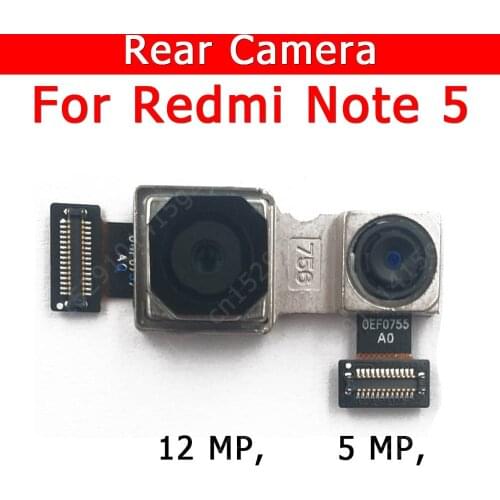 Original Rear Camera For Xiaomi Redmi Note 5 Note5 Back Main Big Camera Module Flex Cable Replacement Spare Parts