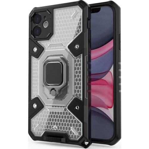 Cool Space Capsule Armor Case For iPhone 13 12 11 Pro Max Mini 12Pro Protective Case for iPhone 13 12 Pro Ring Holder Back Cover