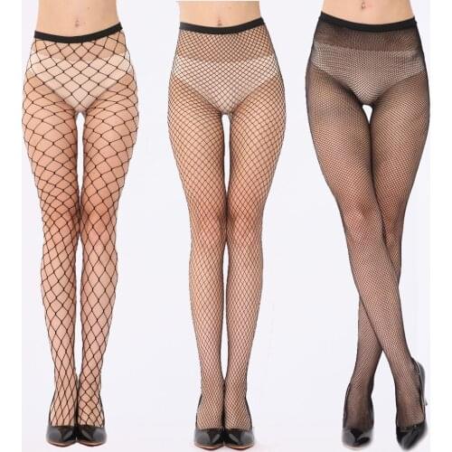 Womens Sex Kitten Diamond Fishnet Mesh Pantyhose Stockings Tights Small Midium and Large Net 3 Pairs Set Erotic Lingerie