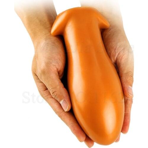 Liquid Silicone Huge Anal Dildo Butt Plug Prostate Massager Anus Expander Vagina Stopper Sex Toys For Women Men Masturbator