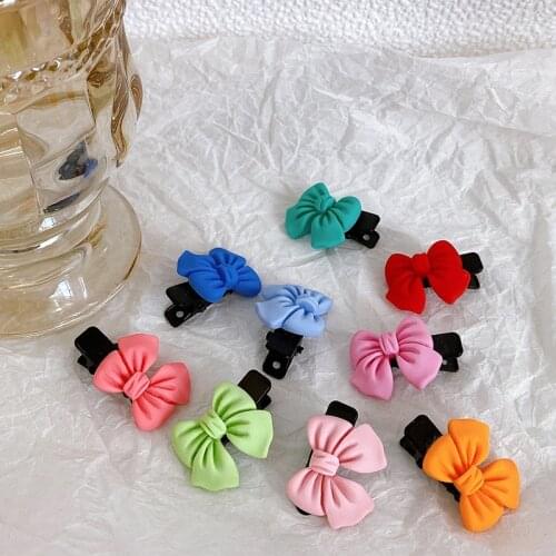 10 Pcs/Bag Baby Girls Cute Sweet Acrylic Bow Flower Letter Ornament Hair Clips Children Lovely Hairpins Kids Hair Accessories