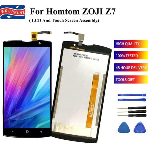 100% new+tested For Homtom ZOJI Z7 LCD Display and Touch Screen Assembly Digitizer Replacement Repair panel 5.0 inch+tools