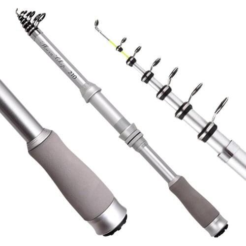 1.3M--2.4M Mini Carbon Rock fishing rod Metal wheel base Hard tones Sea fishing rod