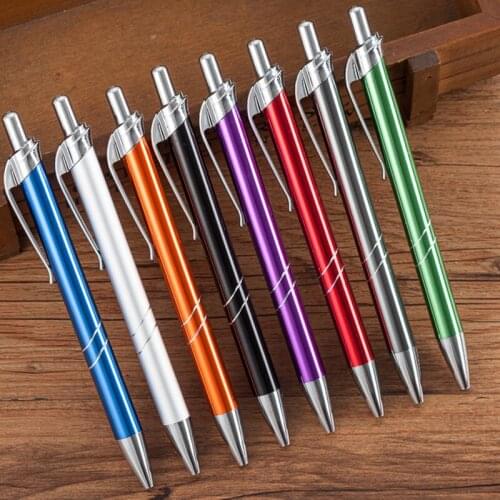 2000 pcs/lot 0.7mm Luxury Business Metal Roller Ball Pen High Quality Ballpoint Pens Office Supplies Student Writing Gift