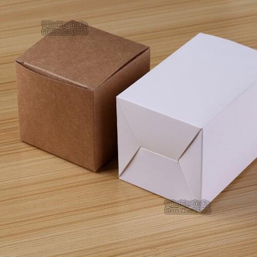 5*5*10cm Brown paper box.Kraft Paper Candy Boxes, Square Shape Wedding Favor Gift Party Supply Packaging box 200pcs/lot