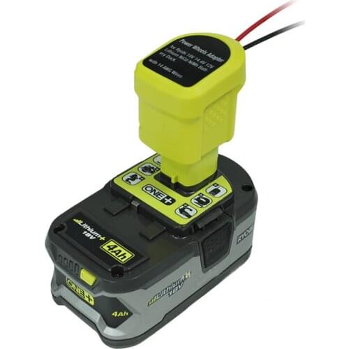 Oein Power Wheels Adaptor for Ryobi 7.2-20V Lithium Ni-MH Battery Dock Power Connector 14 AWG DIY tools (no battery)