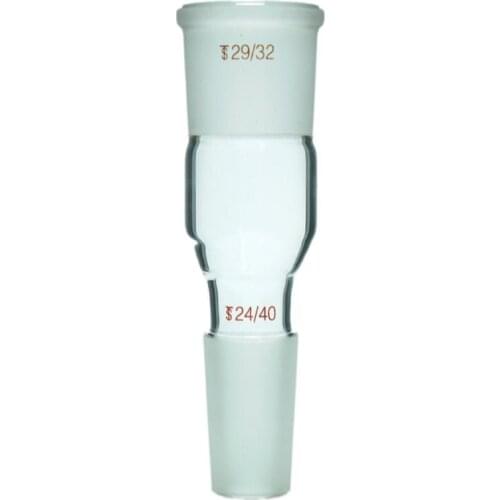 Glass Reducing Adapter From Cone 24/40 To Socket 29/32,Lab Chemistry Glassware