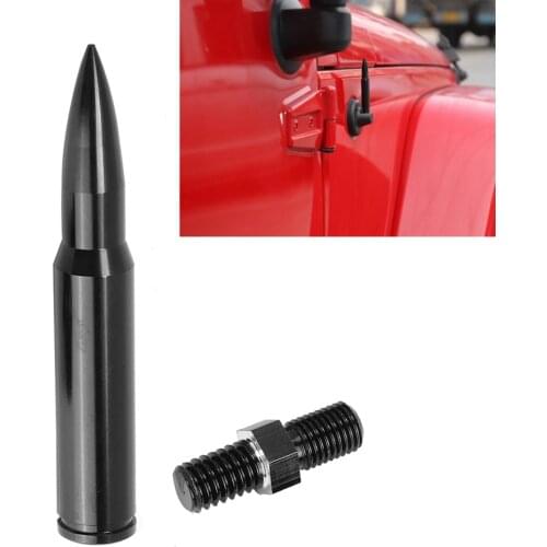 Car Auto 80mm Aerials Antenna Fit for Jeep Wrangler JK & Unlimited 2 doors and 4 doors 2007-2017 Antenna Car Aluminum Alloy