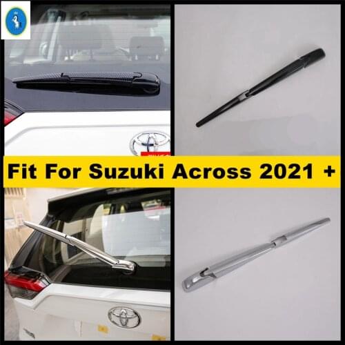 Auto Accessories Rear Tail Windshield Window Wiper Protection Cover Trim ABS Chrome / Carbon Fiber Look For Suzuki Across 2021