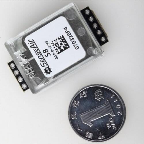 Free shipping original senseAir Infrared CO2 Sensor S8 0053 gas sensor module (NDIR) 400-2000PPM Extended range 0-10000ppm
