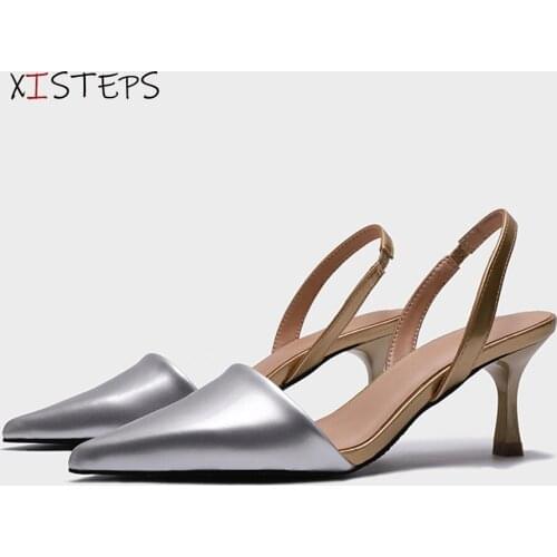 Fashion Women Sandals High heeled Pointed Toe Ladies Party Dress Shoes Summer 2021 Female Elegant Sandal Heels Sadalias Feminina