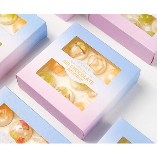 Fast delivery Customized violin shaped love gifts wedding chocolate flower box packaging with clear window ---PX2059