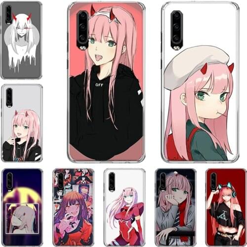 Dois querida na FRANXX anime Zero Two Phone Case For Huawei P10 P20 P30 P40 Mate 30 20 10 Lite Pro P Smart Z Plus 2019 2018 Cove