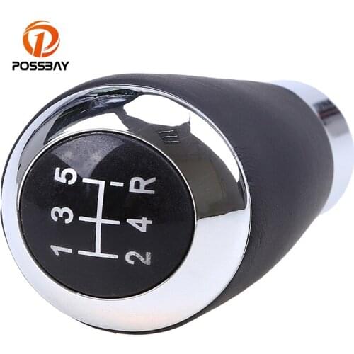 POSSBAY 5Speed Car Gear Shift Knob Handball Cover Car Truck Manual Gear Stick Shifter Lever Universal for Opel/Vauxhall/Insignia