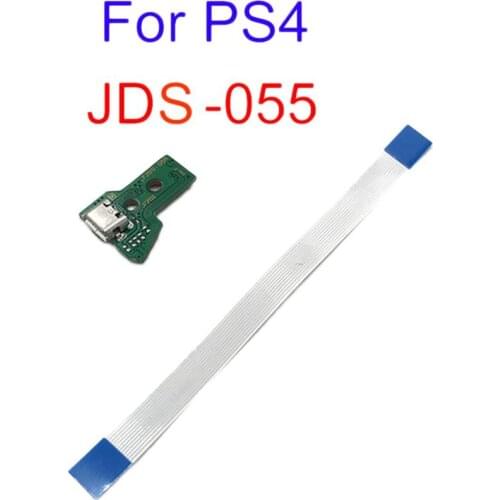 For SONY PS4 Controller USB Charging Port Socket Board JDS-055 Handle charging socket switch board 12PIN cable Module for PS4